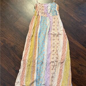 Pink Lily Floral Patchwork Dress